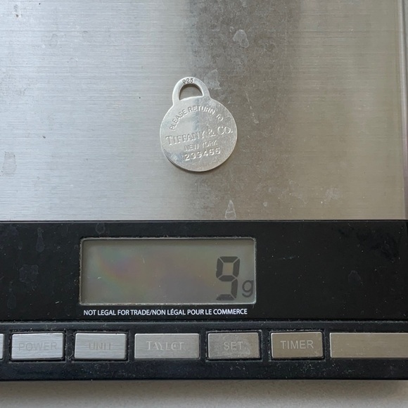 Authentic Tiffany chain and X-Large round tag. - Picture 12 of 13